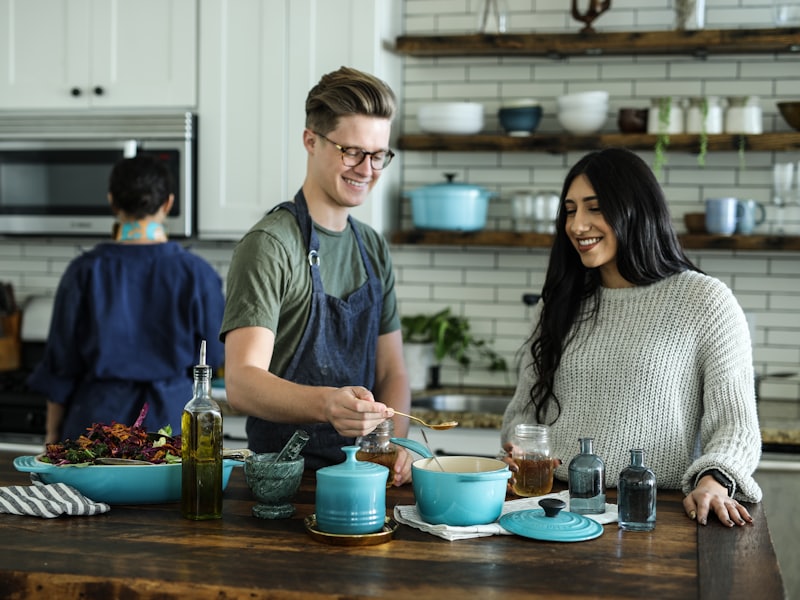 The wood-fired kitchen