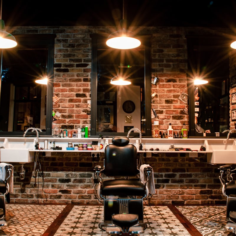 A straight-razor shave with a hot towel