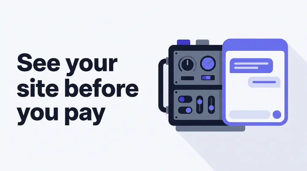 See Your Custom Website Before You Pay