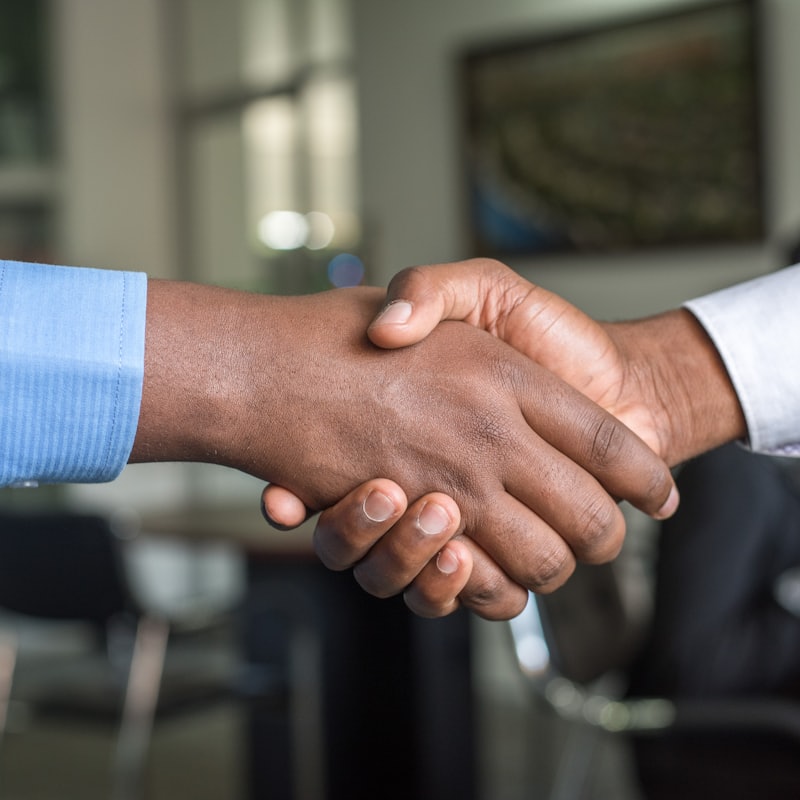 Going live: a handshake closing the deal