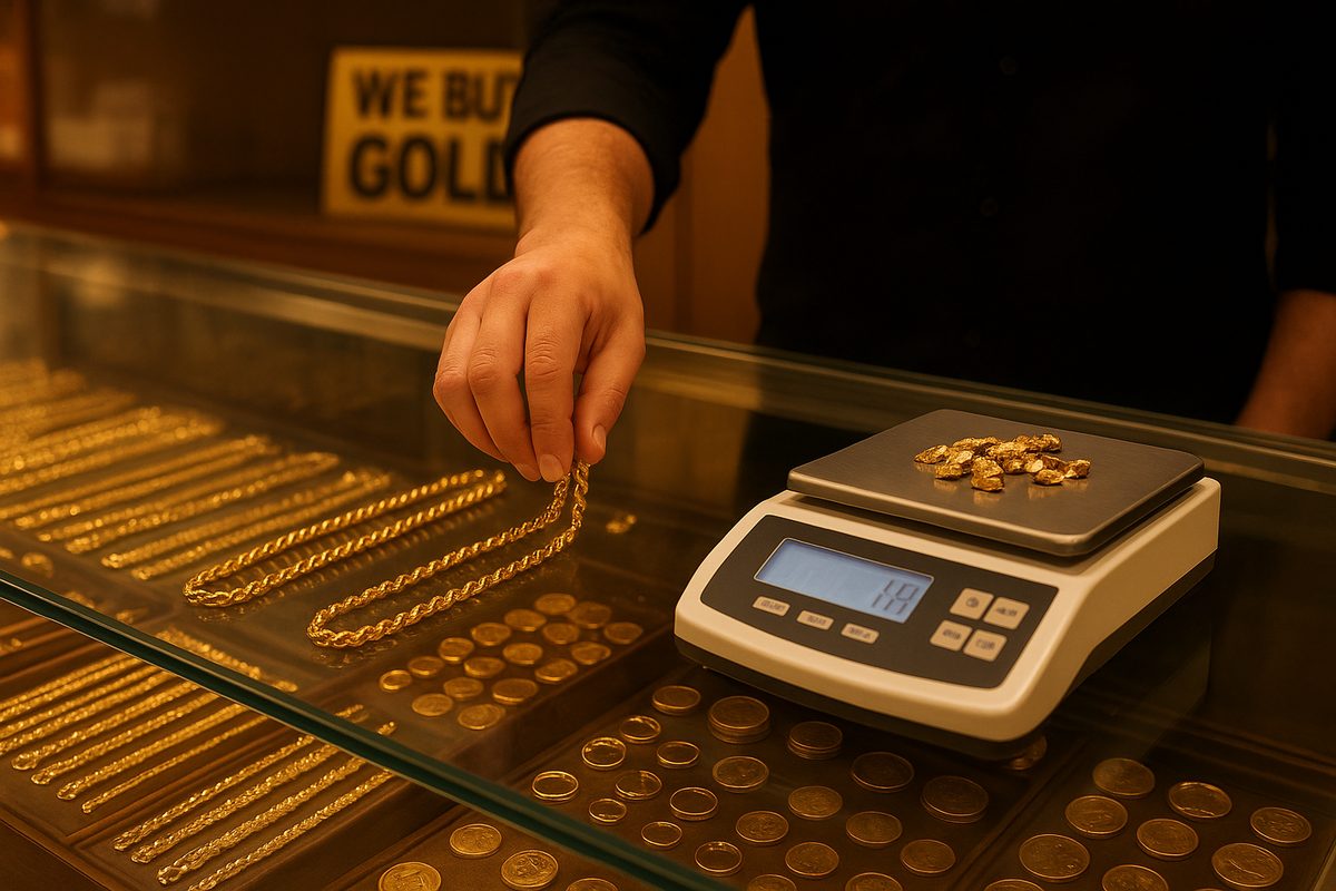 Inside Aurum Gold & Coin Exchange in Wilmington