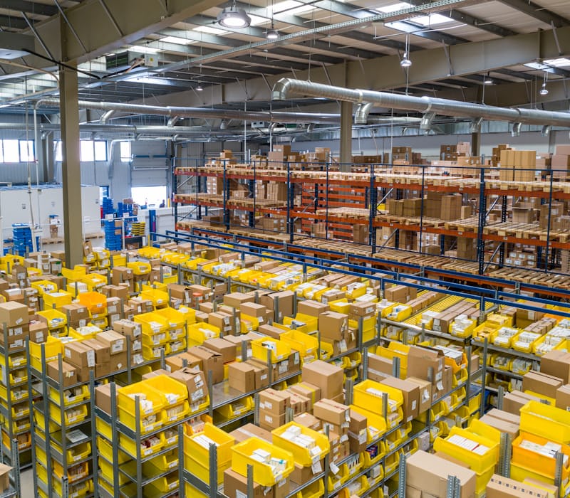 Shipping boxes ready at Parcel House