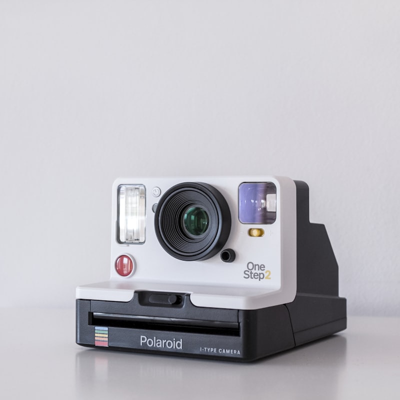 A vintage film camera on display